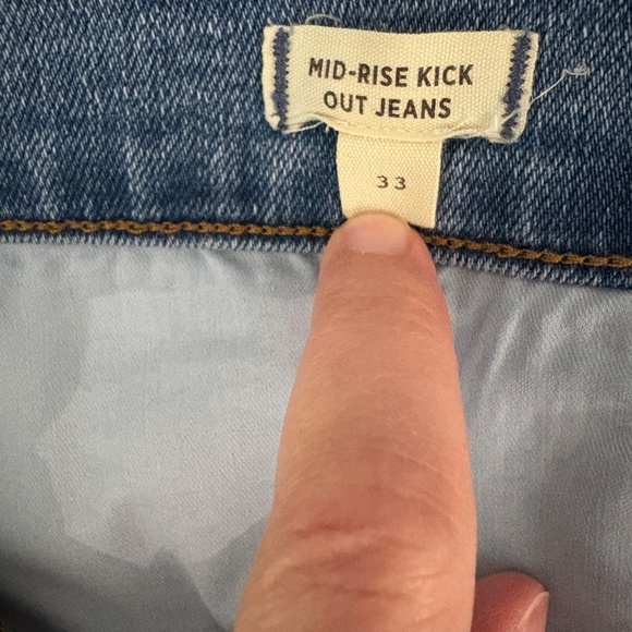 Madewell Mid-rise Kick Out Crop Jeans - 33 - Picture 5 of 8